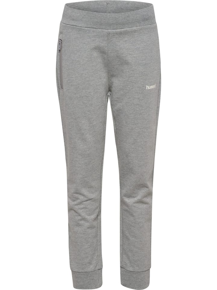 Verstellbare Taille Hose Hmljr Regular Kinder in GREY MELANGE