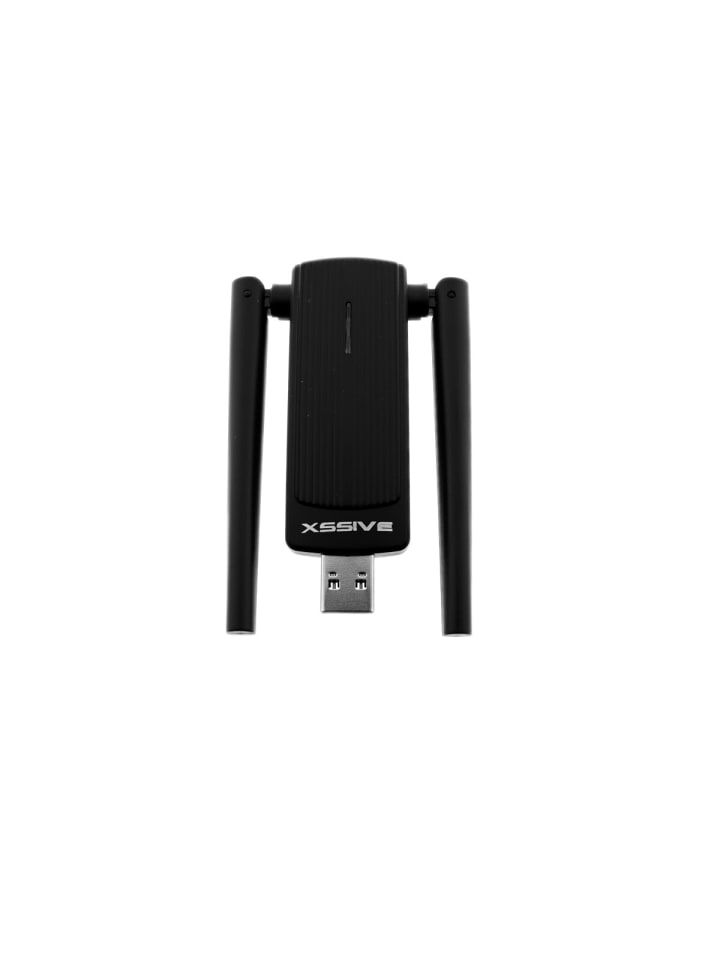 Dual Band AX1800 Drahtloser Adapter – WiFi 6 Schwarz in Schwarz