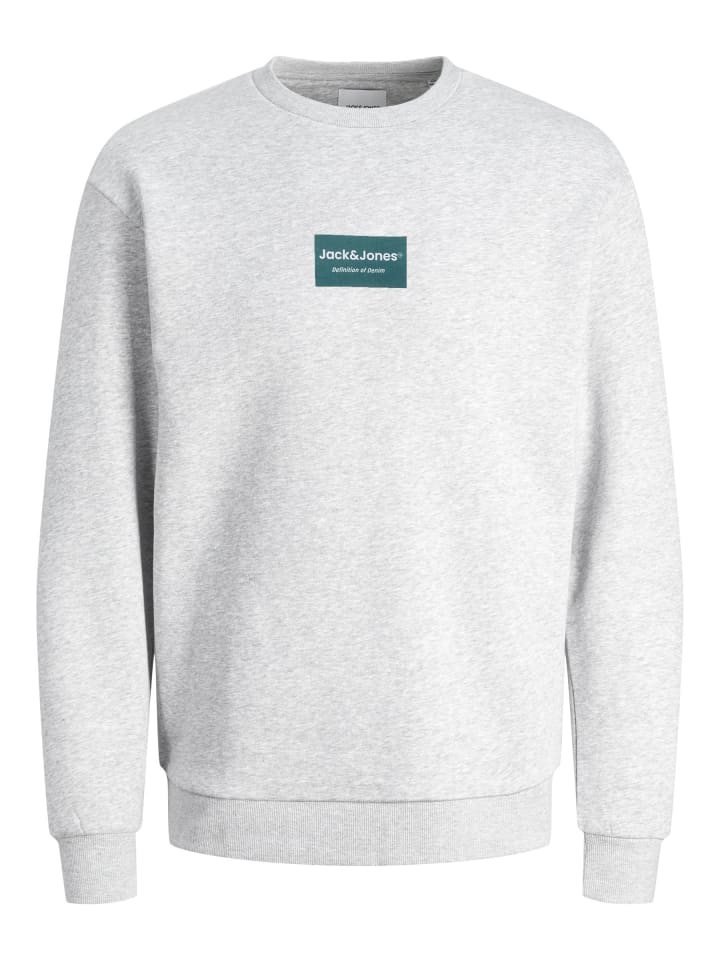 Sweatshirt in White Melange