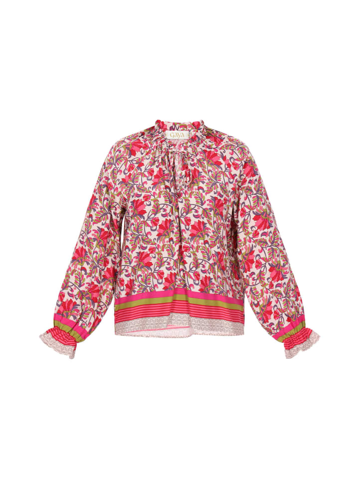 Women Blouse in Red Multicolor