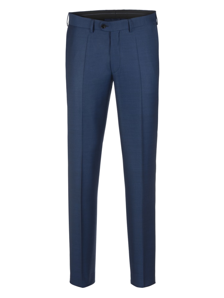 Schurwollhose 'Jeff' in Stahlblau