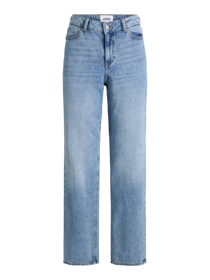 Locker geschnitten in Light Blue Denim
