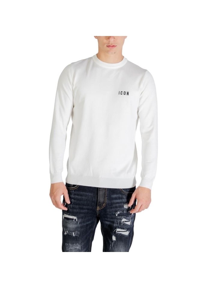 Weiß Viskose Sweatshirt
