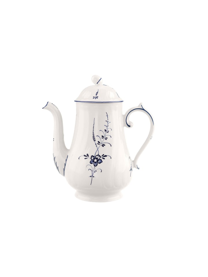 Kaffeekanne Vieux Luxembourg in Weiß-Blau 1,3 l