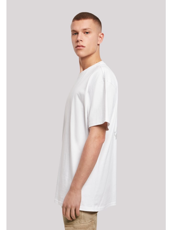 Heavy Yoga Halloween T-Shirt limango Skelett günstig F4NT4STIC in | Namaste Oversize weiß kaufen