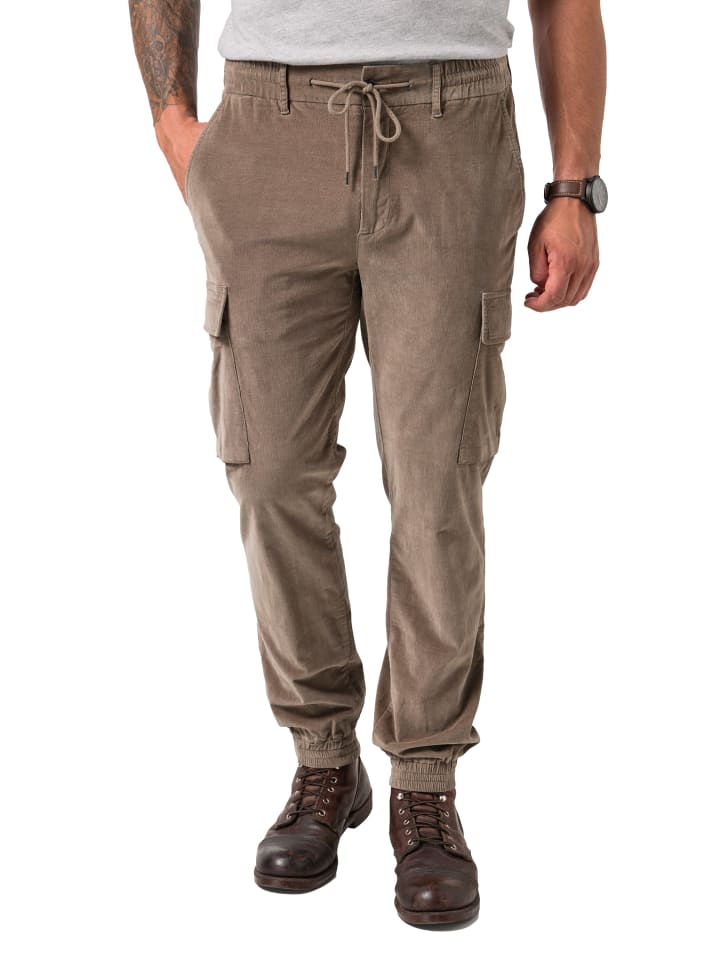 Cargohose lang in beige