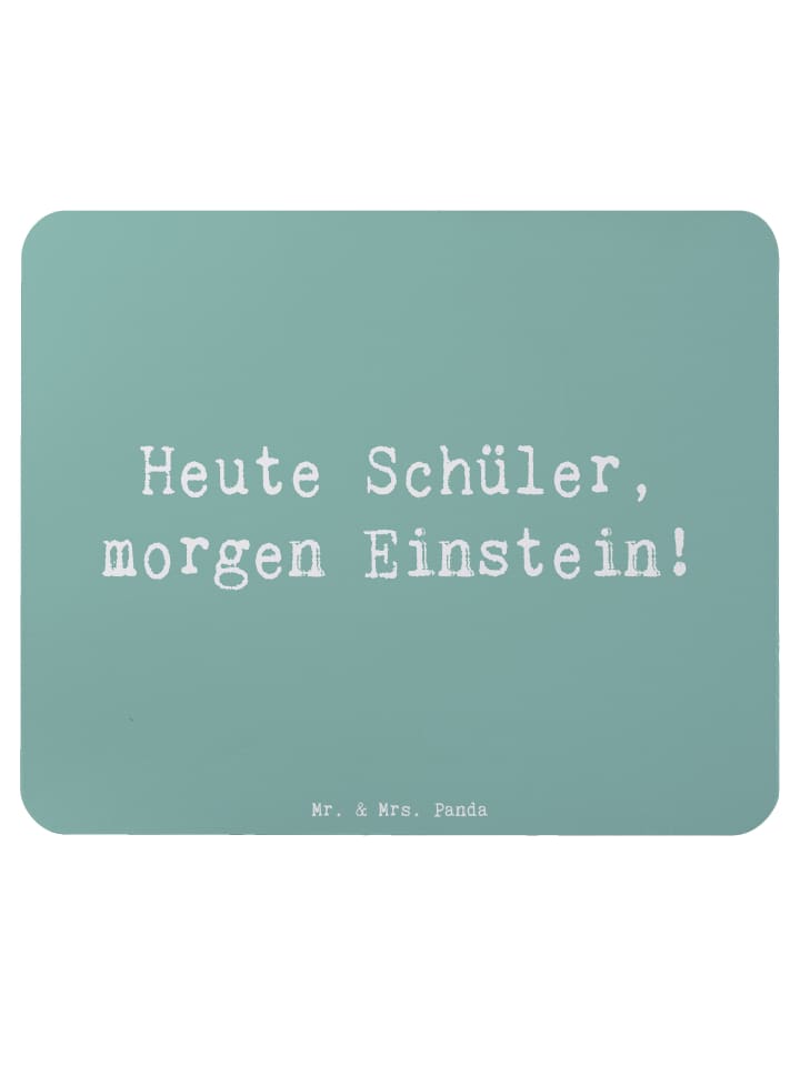 Mouse-Pad Spruch Schulanfang Inspiration mit Sp... in Meeresbrise