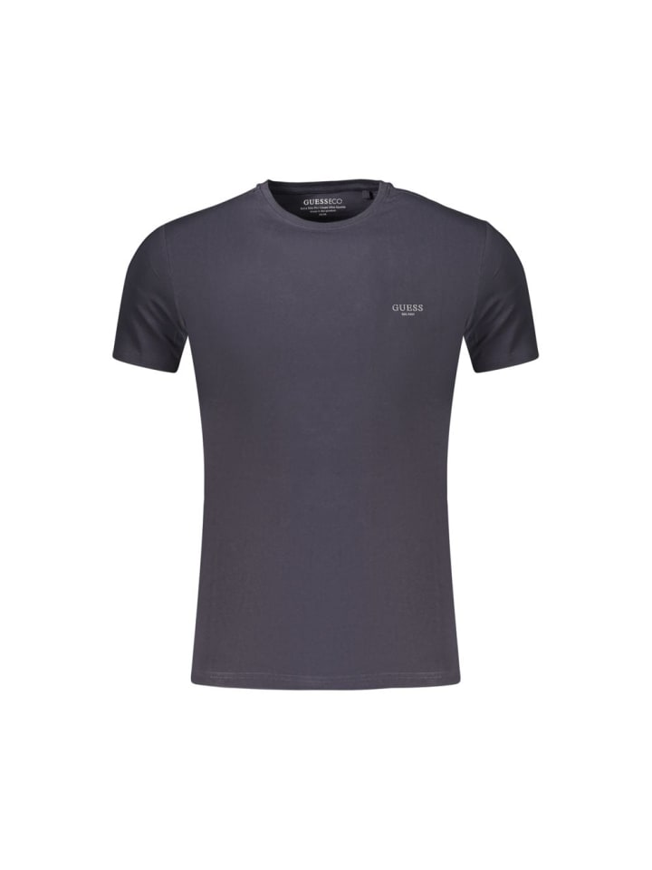 Blau Baumwolle Herren T-Shirt