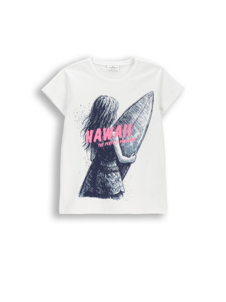 T-shirt mit kurzen Ärmeln in weiß