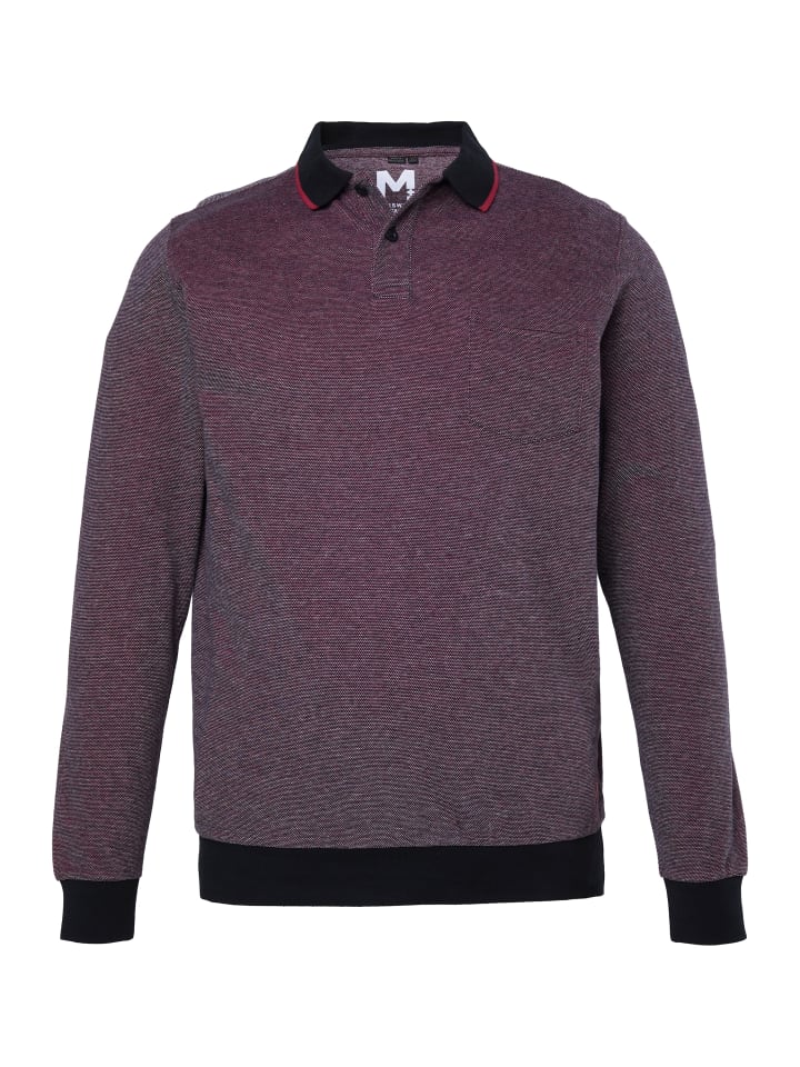 Poloshirt in burgunderrot