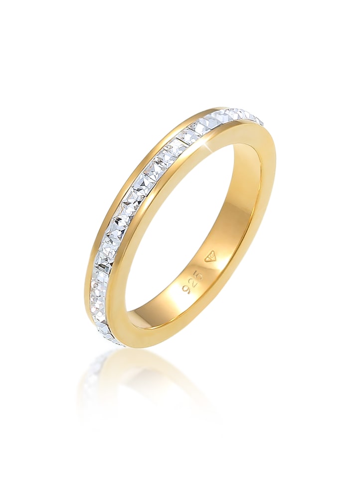Ring 925 Sterling Silber Verlobungsring in Gold