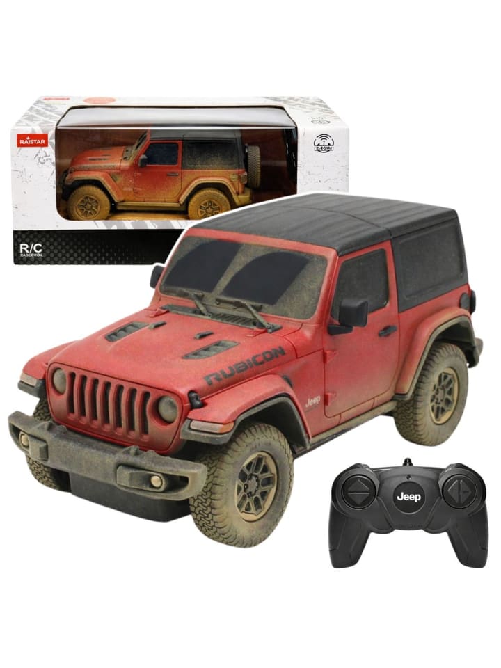 JEEP Wrangler Rubicon-Muddy ferngesteuertes RC-Auto Rot Rastar 1:24