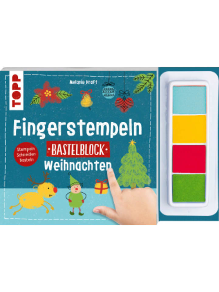 Buch - Fingerstempeln. Bastelblock Weihnachten