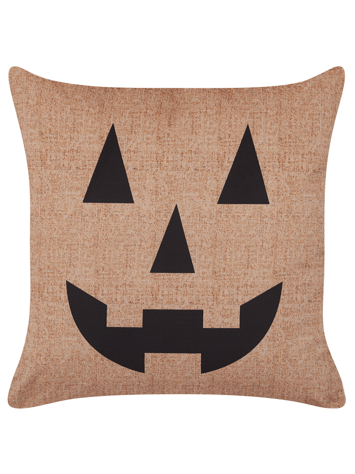 Dekokissen SEBES in Beige/Schwarz - (W) 45 x (H) 12 x (L) 45 cm