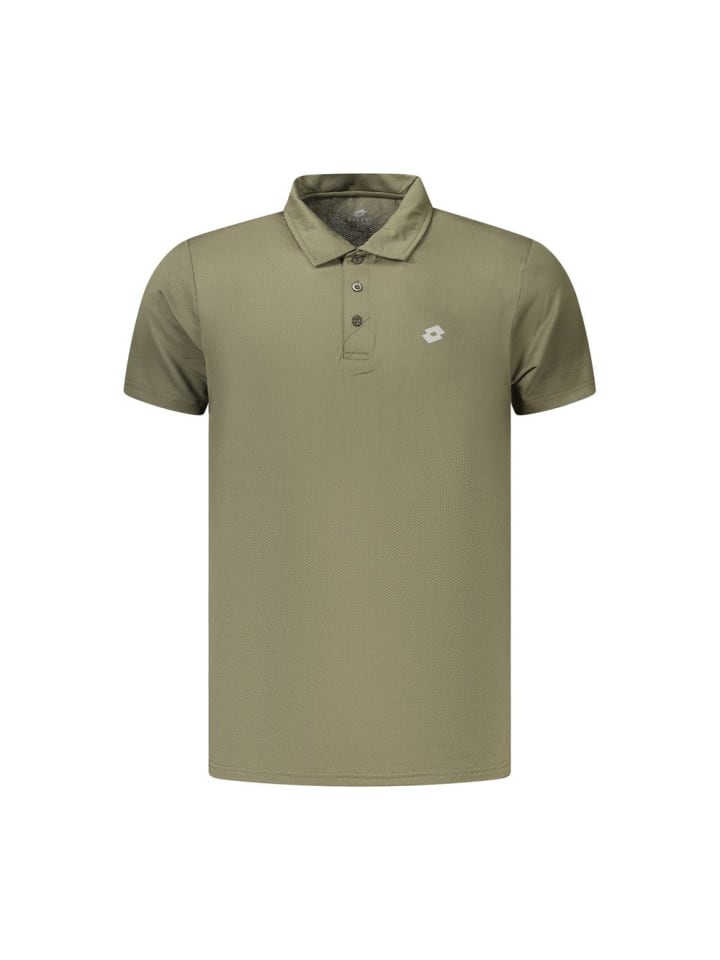 Grün Polyester Herren Polo