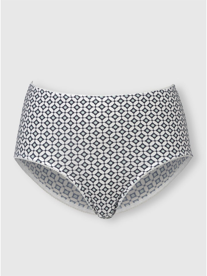 Taillenslip in marine-bedruckt + kalkmint-bedruckt