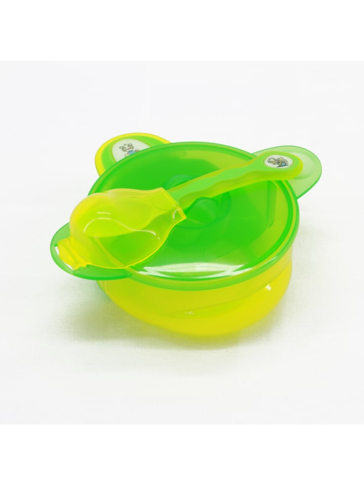 Babys erstes Set mit Unterteiler, Löffel und Deckel