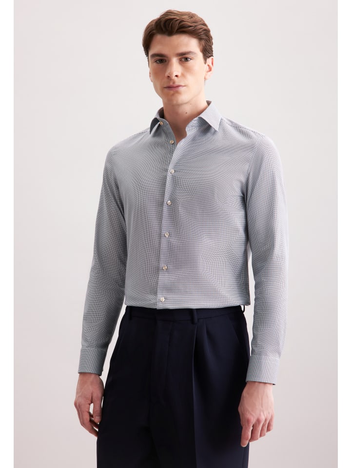 Business Hemd Slim in Dunkelblau