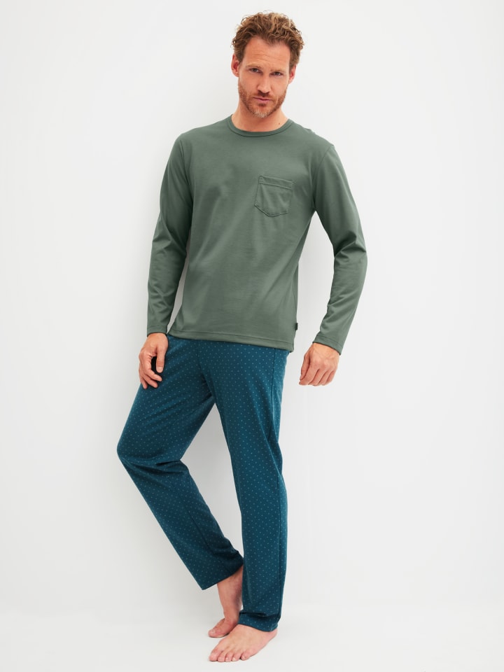 Pyjama in laurel green