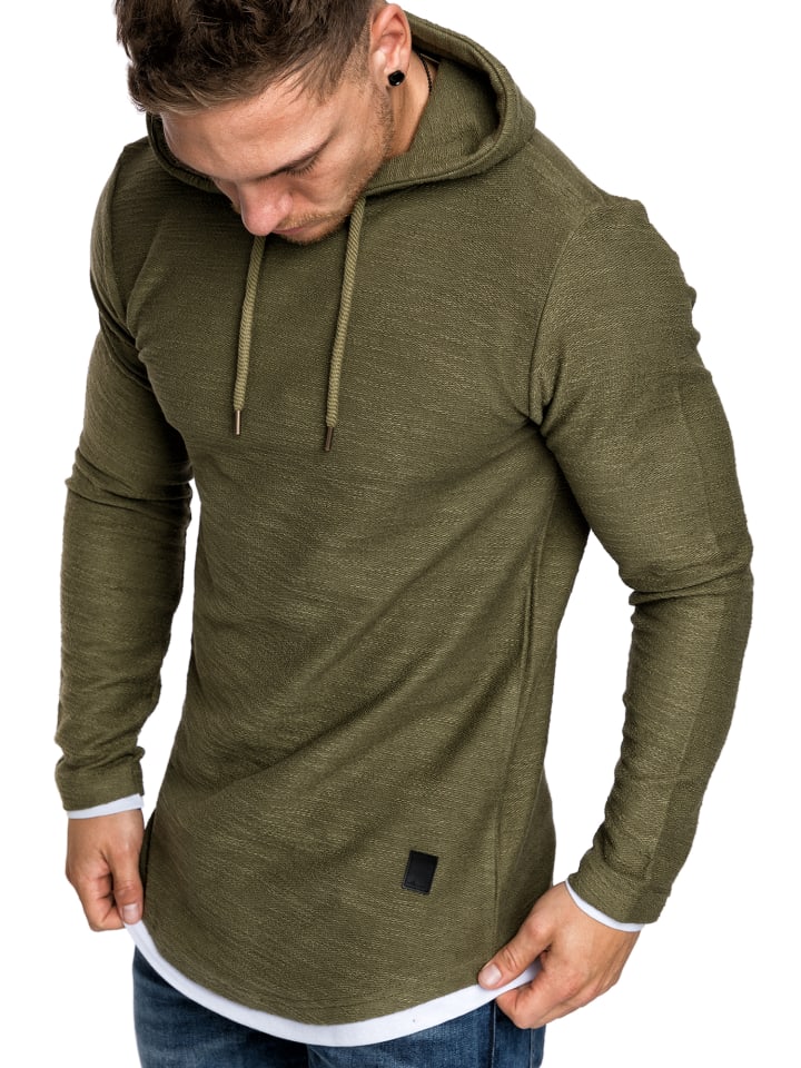 2in1 Kapuzenpullover PEORIA in Khaki