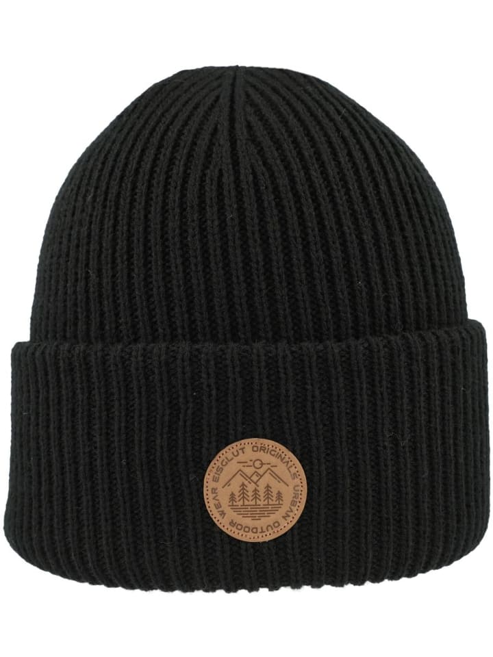 Strickmütze in schwarz