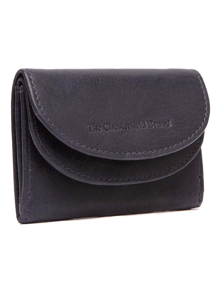 Newton Geldbörse RFID Schutz Leder 10 cm navy