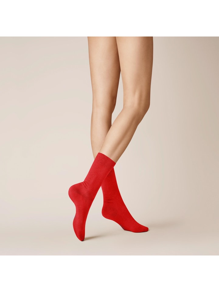 Socken Liz druckfrei in red
