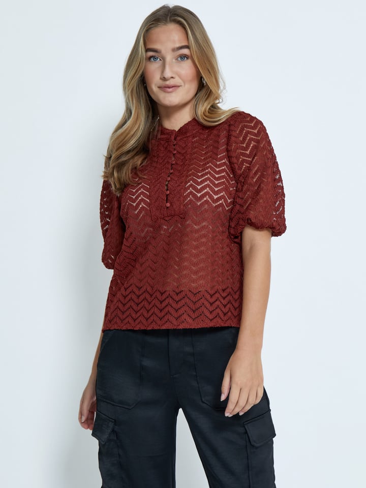 Bluse in Madder Brown