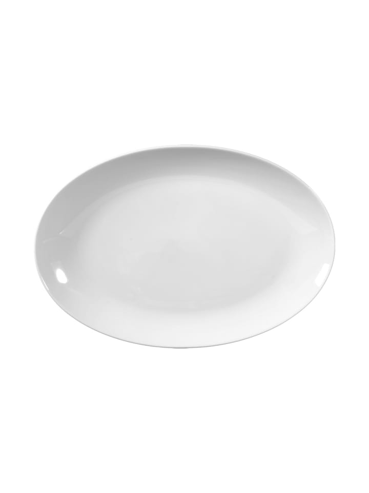 Servierplatte Rondo/Liane in Weiß 31,3 x 21,1 cm