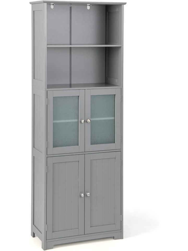 Badezimmerschrank 163cm in Grau
