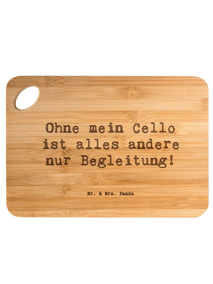 Schneidebrett Spruch Zeichenllo Magie mit Spruch in Braun