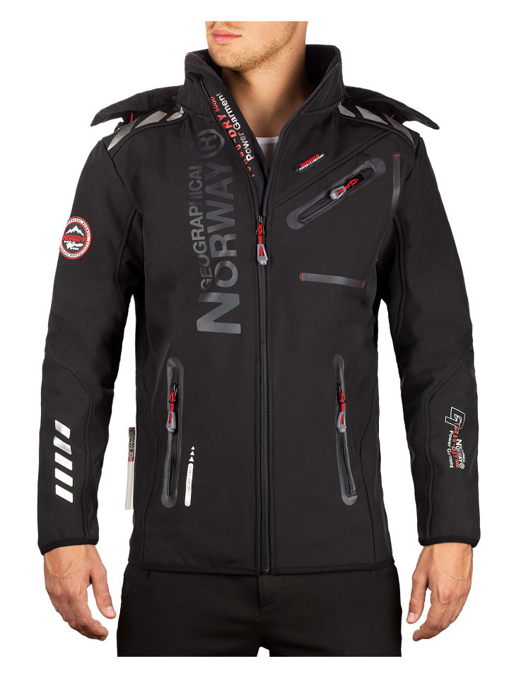 Herren Regular Fit Softshelljacke in ASSORT Black