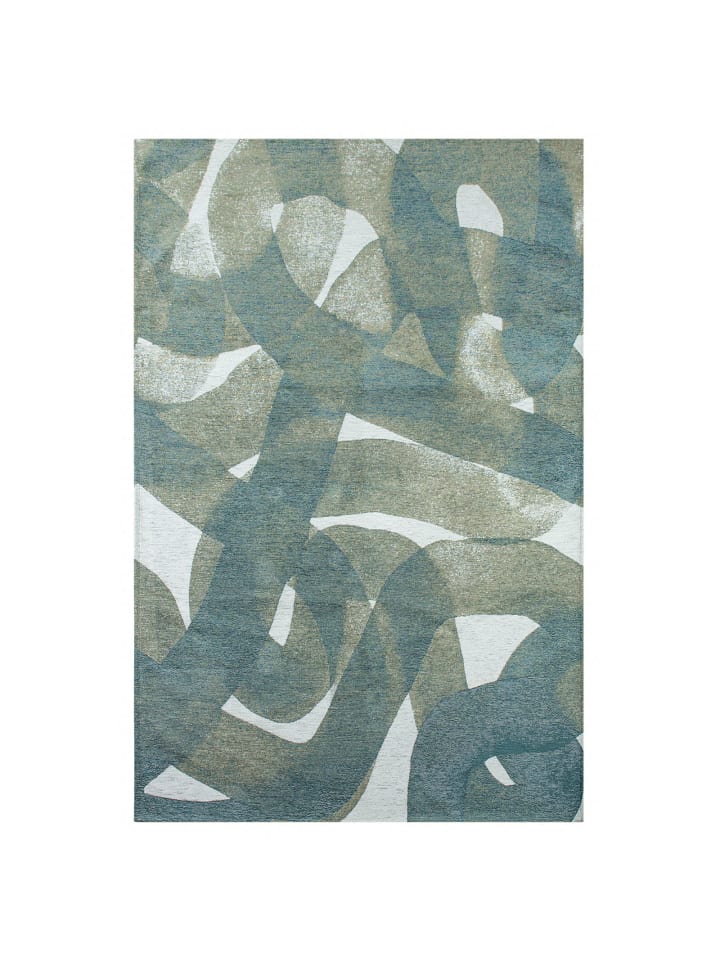 Teppich Teal in Silber