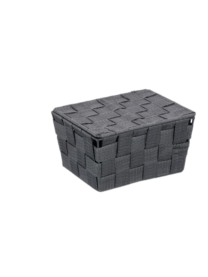 4x Aufbewahrungskorb in Grau - (B)19,5x (H)10,5 x (T)14,5 cm