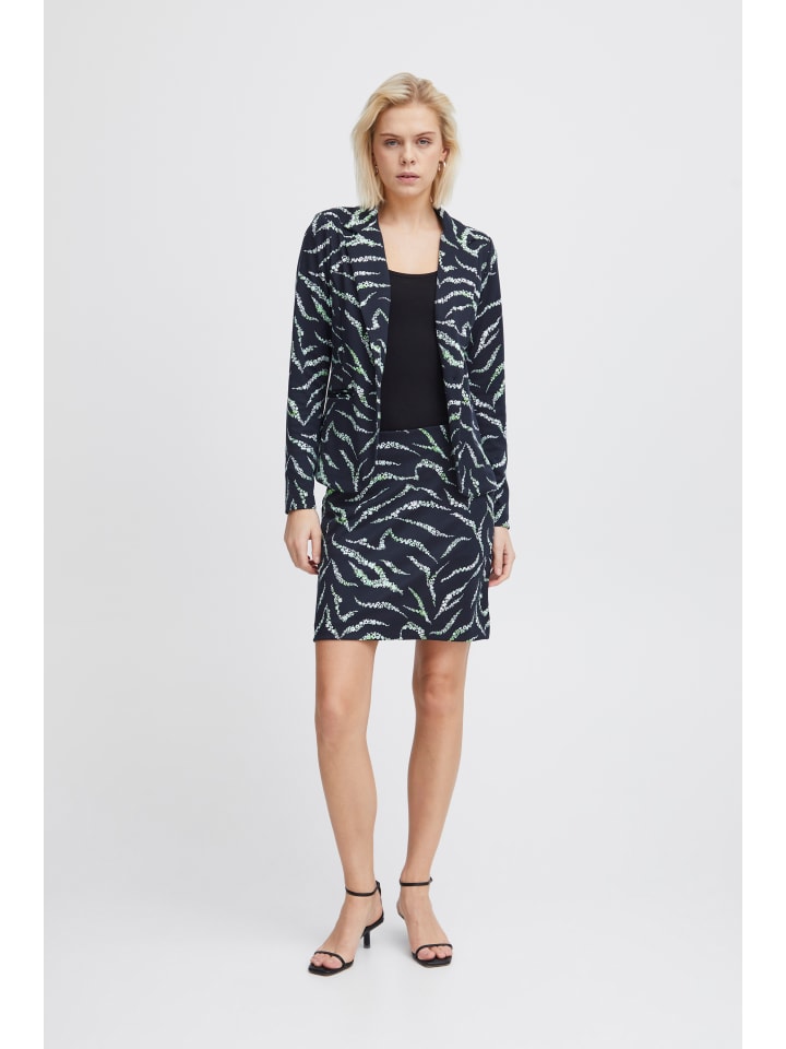 IHKATE PRINT SK11 Regular fit in Total Eclipse Zebra Flower aop