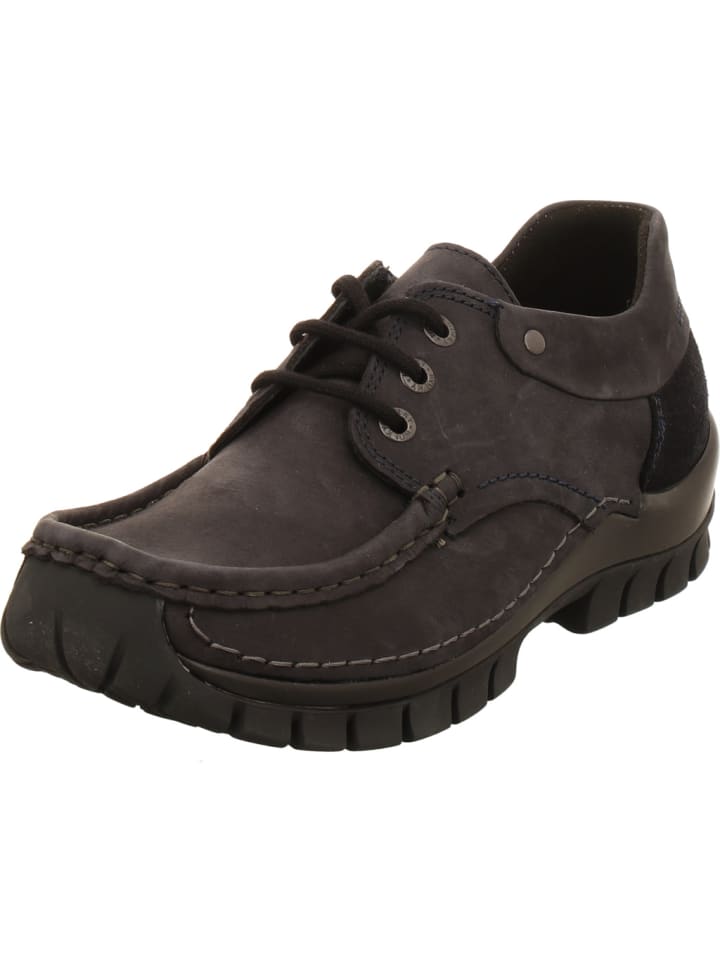Schnürschuh in blau