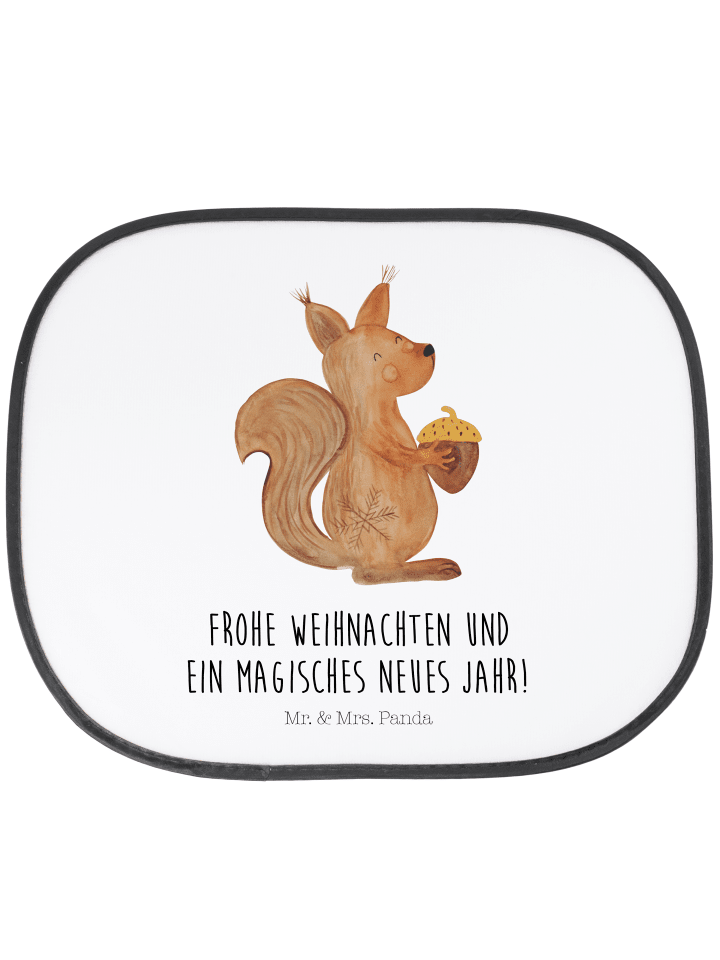 Auto Sonnenschutz Eichhörnchen Weihnachtszeit m... in Weiß