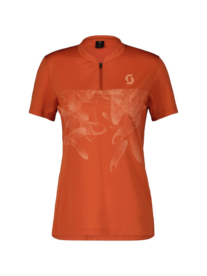 W TRAIL FLOW ZIP S/SL SHIRT in Rose