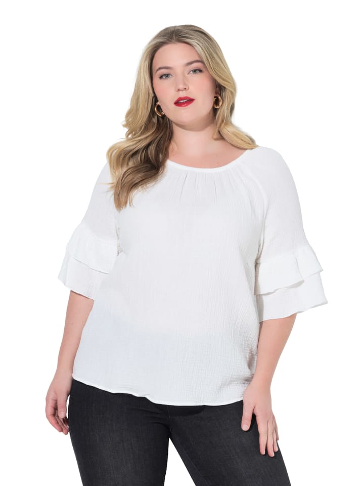 Bluse in offwhite