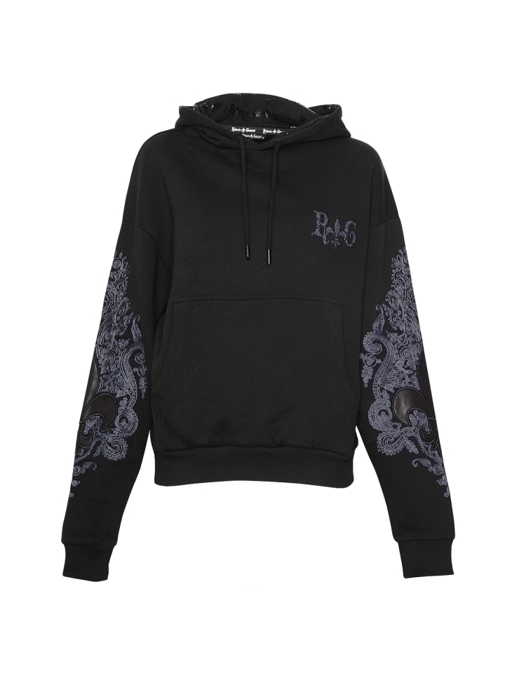 Lilie Hoodie Schwarz Unisex