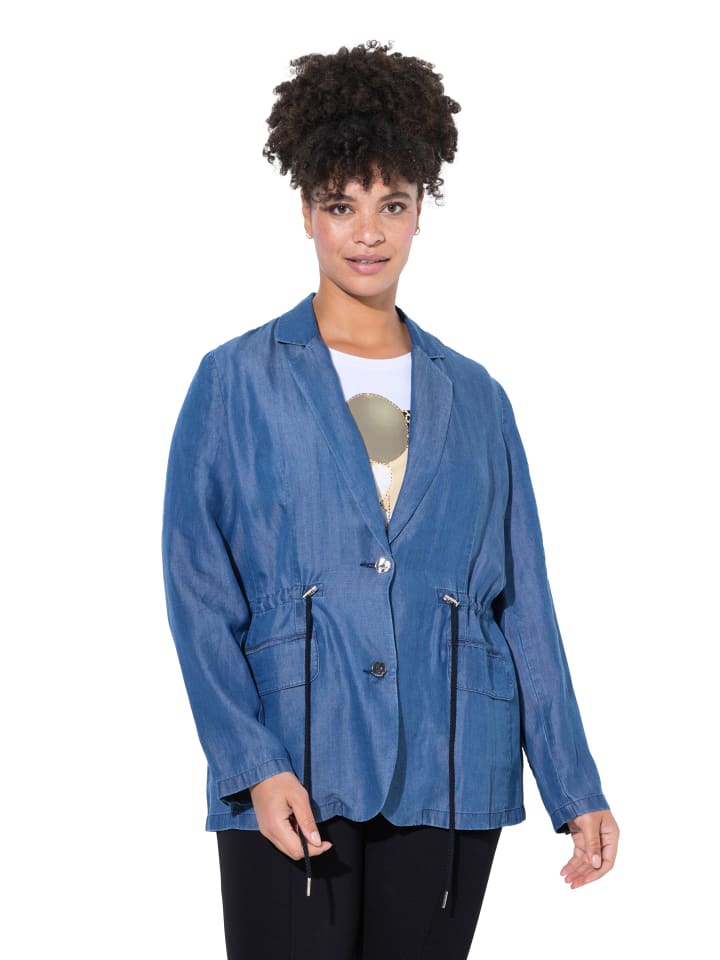 Jacke in blue denim