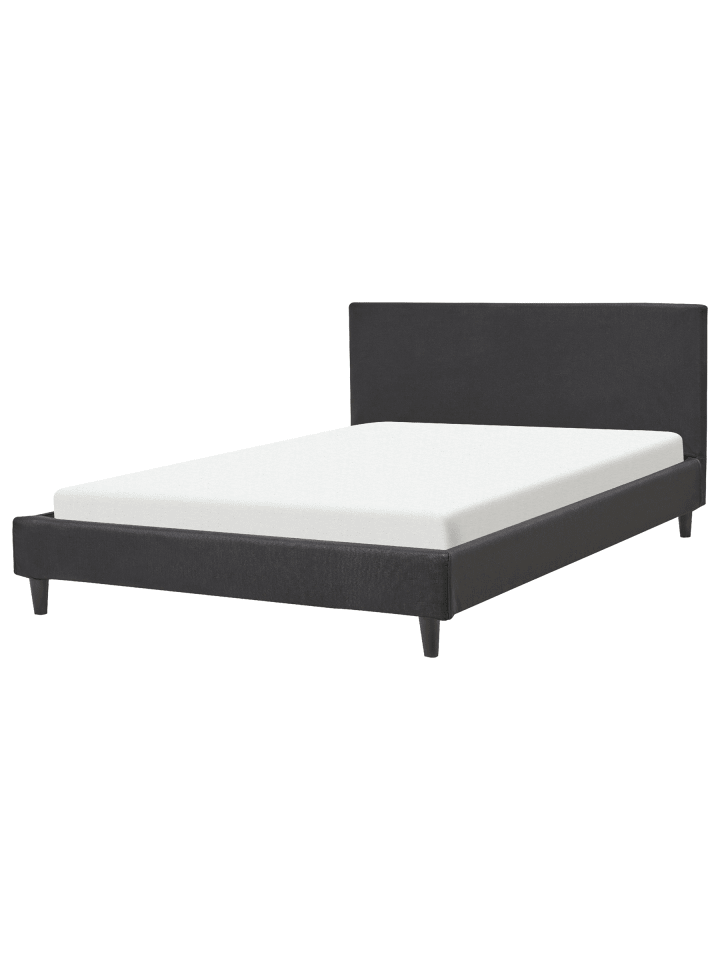 3-tlg Doppelbett FITOU in Schwarz/Braun