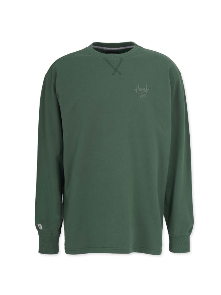 Longsleeves " French Terry Signature " in cilantro-green