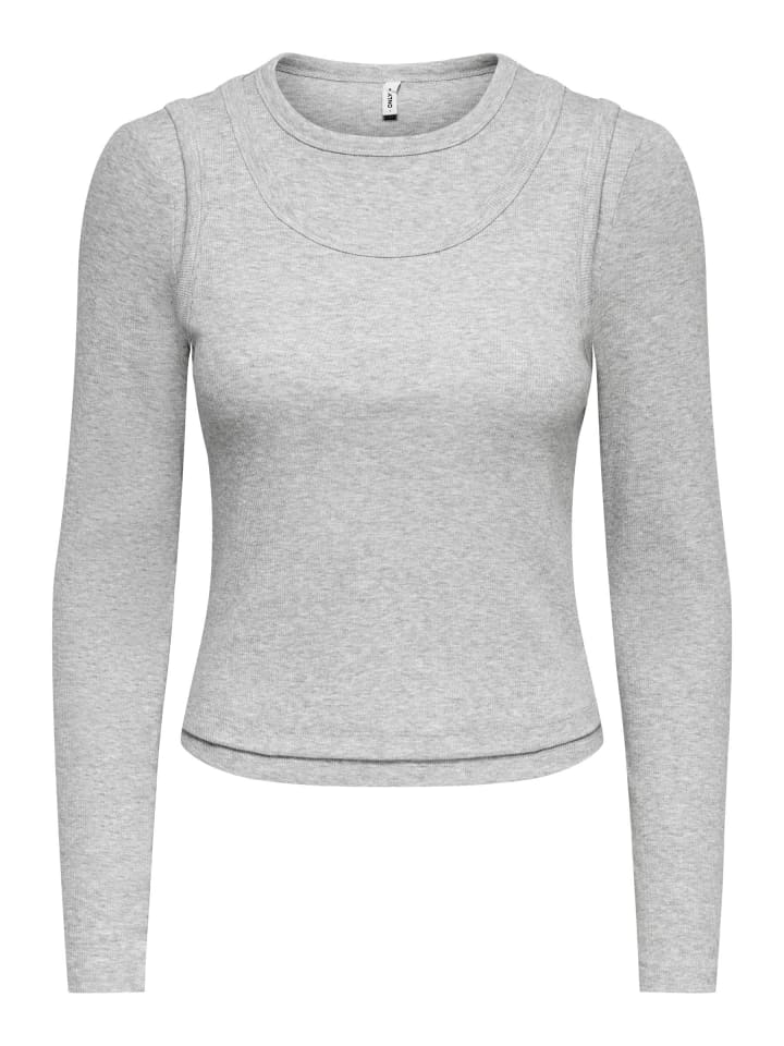 Top in Light Grey Melange