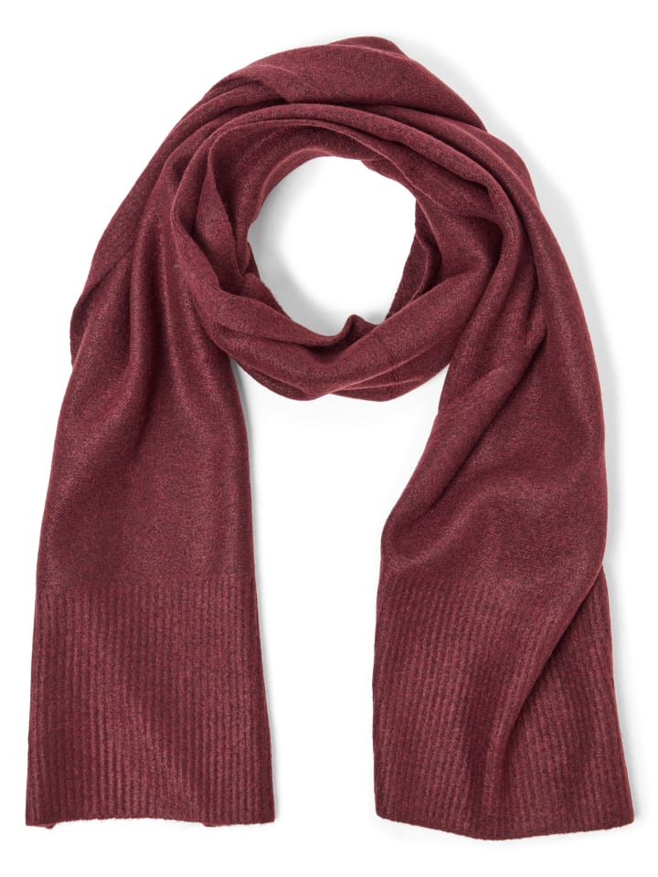 Strickschal in bordeaux - 0002