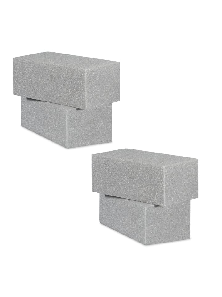 24x Steckschaum in Grau - (B)22,5 x (H)8 x (T)10,5 cm