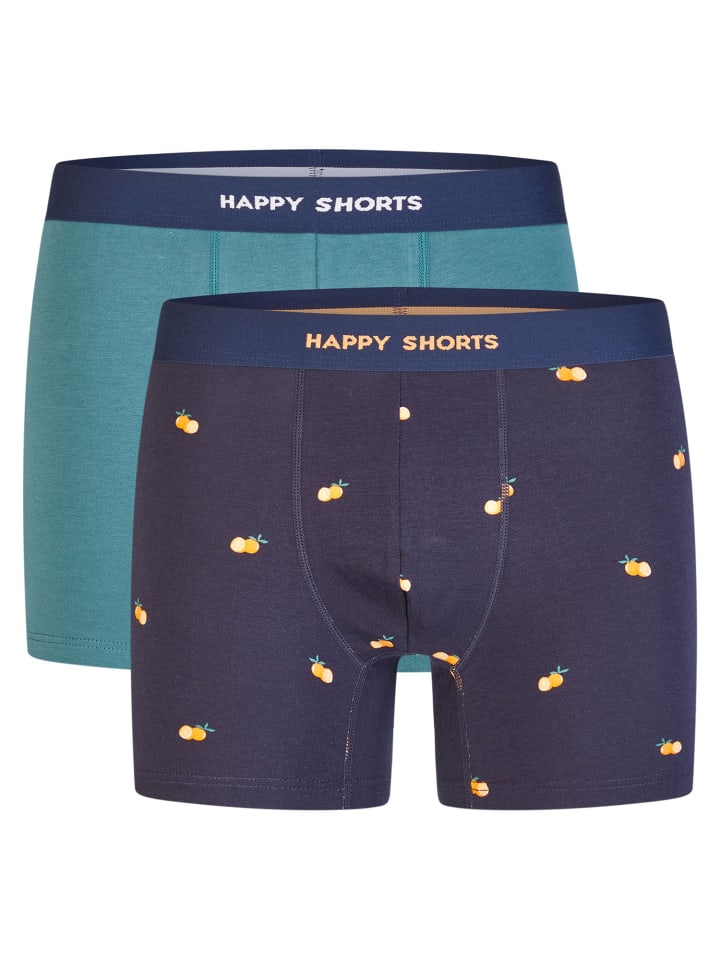 Boxer Jersey in türkis, navy