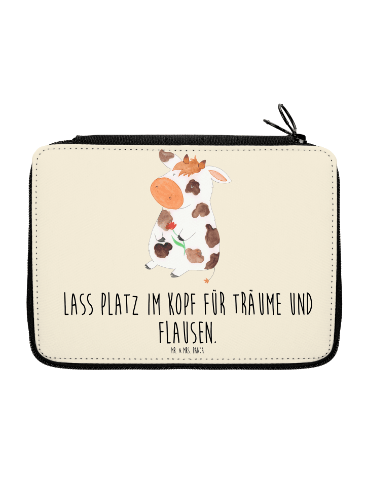 Etui Kuh mit Spruch in Vintage
