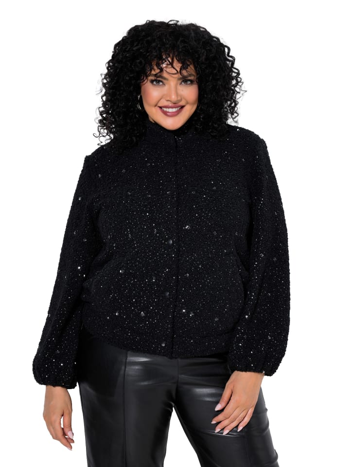 Kurzjacke in schwarz