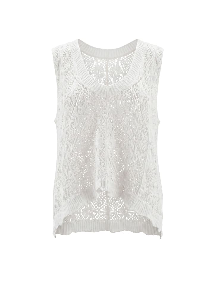 Women Vest in White